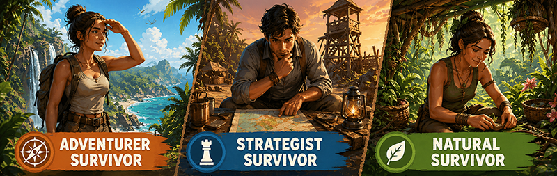 Island Survivor Quiz Type